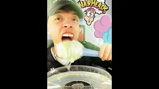 I Made WARHEADS Cotton Candy!! *MUST WATCH*