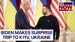 President Biden makes surprise trip to Ukraine ahead of war anniversary  | LiveNOW from FOX