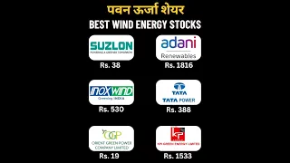 Wind energy stocks | Renewable energy stocks to invest | Wind energy shares #shorts #stockmarket