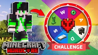 Minecraft Hardcore - เอาชีวิตรอดหมุนวงล้อสุ่มควบคุมตัวละคร!!