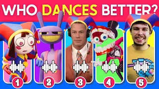 Who Dances Better? 🕺 The Amazing Digital Circus Edition 🎪 Mr Beast, Jax, Pomni, Caine