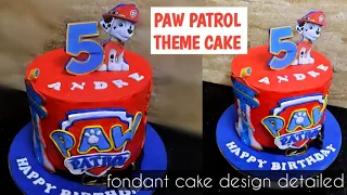 How to make Paw patrol cake, detailed