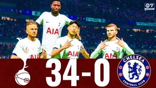 FC 24 - TOTTENHAM 34-0 CHELSEA ! CHAMPIONS LEAGUE  FINAL GAMEPLAY !