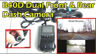 DUAL CAMERA B40D CAR DASH CAMERA FULL HD