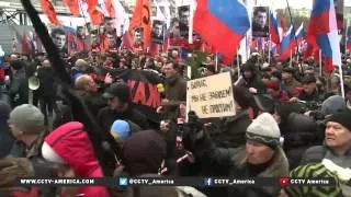 Thousands march in opposition leader Boris Nemtsov's memory