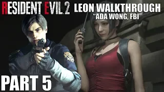 Resident Evil 2 (Remake) Leon A Walkthrough Part 5 "Ada Wong, FBI" | CenterStrain01