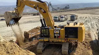 Caterpillar 6015B Excavator Lading Mercedes & MAN Trucks - Sotiriadis/Labrianidis Mining Works