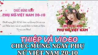 Cách làm thiệp ảnh và thiệp video kèm lời chúc mừng ngày phụ nữ Việt Nam 20-10 đơn giản |Xuyên Ưi