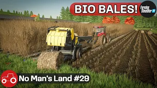 Making Bio Bales From Poplars - No Man's Land #29 FS22 Timelapse