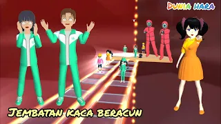 Yuta Mio Ditangkap ke Jembatan Kaca Pecah Squid Game Beracun 😱😰 | Sakura School Simulator