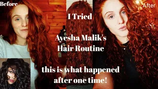 I TRIED AYESHA MALIK'S HAIR ROUTINE,  THIS IS WHAT HAPPENED AFTER ONE TIME!!! WITH STUFF I HAD !