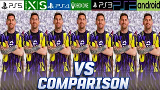 eFootball 2023 PS5 Vs Xbox Series XS Vs PS4 Vs Xbox One Vs PS3 Vs PS2 Vs Android