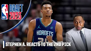 Stephen A. reacts to the Hornets selecting Brandon Miller: THIS IS THE RIGHT PICK! | 2023 NBA Draft