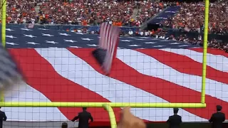 Chicago Bears Game National Anthem During 911 Tribute 10th Anniversary at Soldier Field