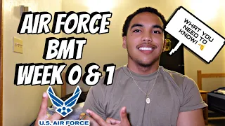 AIR FORCE BMT ✈️ | WEEK 0&1 |(2023)