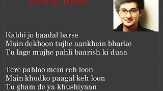 Darshan Raval's Kabhi jo Badal Barse full song with lyrics