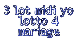 ME 3 LOTS POU NEW-YORK lottery | numbers | win4