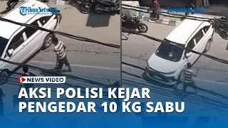 Aksi Polisi Kejar Pengedar Narkoba, 10 Kg Sabu Berhasil Diamankan