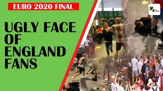 Video: England fans beat Italians, throw trash on road, enter Wembley without tickets |EURO2020Final