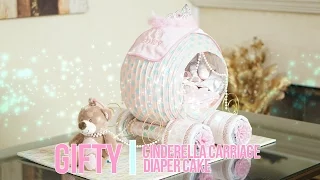 Cinderella Princess Carriage Diaper Cake...