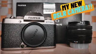 Fujifilm x-T100🔥| UNBOXING MY FIRST DSLR CAMERA!!