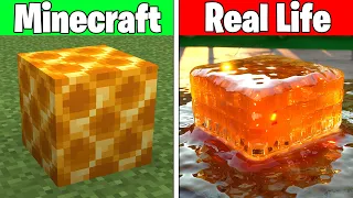 Realistic Minecraft | Real Life vs Minecraft | Realistic Slime, Water, Lava #128