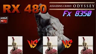 Assassin's Creed Odyssey Rx 480 8GB Fx 8350 FPS Benchmark | Low vs Med vs High