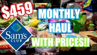 HUGE Sam's Club Monthly Haul | Grocery Haul With Prices! | September 2021🛒