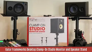 Gator Frameworks Desktop Clamp-on  Studio Monitor Stands Review