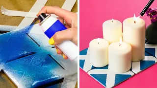 22 AWESOME WALL PAINTING IDEAS || Easy Way to Decorate Tiles And Walls Using Simple Items!