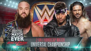 BRAUN STROWMAN VS THE MIZ AND JOHN MORRISON BACKLASH 2020 FULL MATCH WWE 2K20