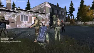 dayz intense fire fight 7 squad wipe (funny moments)