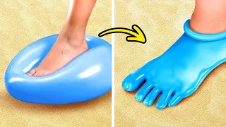 Truques geniais para pés e sapatos de silicone DIY que vão te impressionar 🤩👟😃