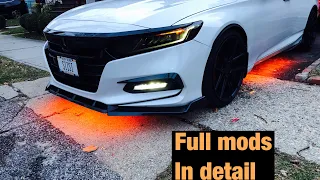 2019 honda accord sport 1.5t full mods explained