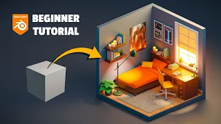 Isometric 3D Room in Blender 3.5 | Beginner Tutorial