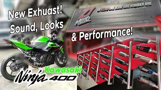 Best Exhaust for Kawasaki Ninja 400 with Sound Check | Zero One Moto Caloocan