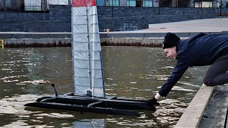Rapidus v2 - 3D printed self-sailing sailboat