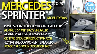2023 Mercedes Sprinter Retrofit! Mobility Van gets an Incredible Alpine Audio Transformation!!!