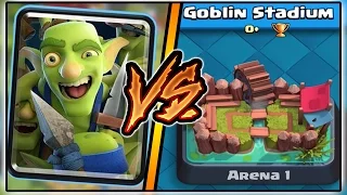 GOBLIN GANG TROLLING ARENA 1 IN CLASH ROYALE | TROLLING AND FUNNY MOMENTS