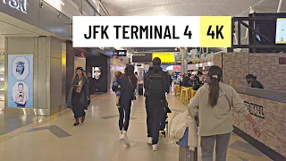 JFK Terminal 4 🇺🇸 New York City walk 4K March 2023