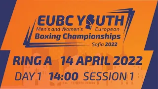 EUBC Youth – SOFIA 2022 – Day 1 – Session 1 – RING A