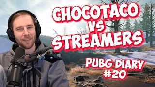 ChocoTaco vs Streamers | Streamer Vs Streamer | PUBG DIARY #20