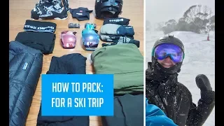 What I pack for a Ski Trip! | Minimalist Packing for Skiiers