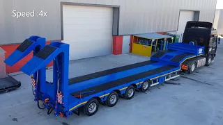 Low loader "EXPANDABLE". Easy Loading.  This semi-trailers was produced in Turkey for use in UK.