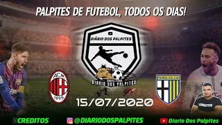 Palpites de futebol do dia   15/07/2020 - Diário dos Palpites