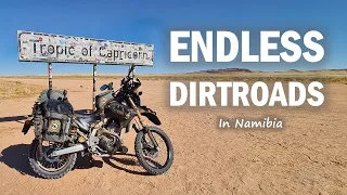 Riding extremely remote roads in Namibia!
