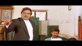 Ambarish Gives Punishment to Doddanna | Baalida Mane Kannada Movie Super Scene