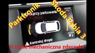 TUTORIAL - Parktronik Skoda Fabia3 - v.2 - zderzak, otwory, uchwyty, czujniki