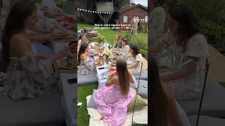 This is your sign to have a girly garden picnic 🌸✨🤍 #girl #picnic #pinterest #birthday #minivlog