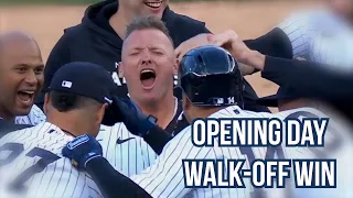 Yankees celebrate an opening day walk-off, a breakdown